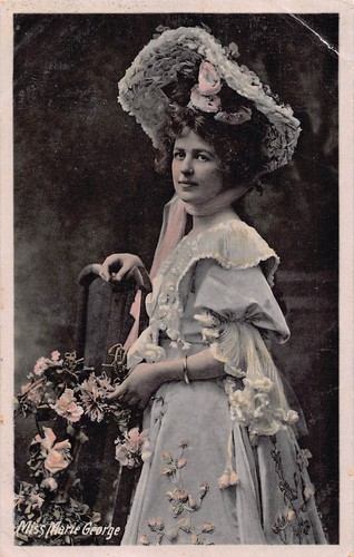 Postcard actress theatre - postcard,