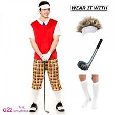 Adult Funny Pub Golfer Stag Party Pub Golf Sport Fancy Dress w Accessory Options