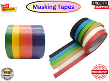 Masking Tape Multiple Colour Painters Clean Peel UV Resistant Tape Size 15mmX20m