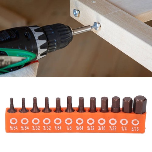 12pcs hex bit set imperial - 12pcs,