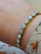 Antique Opal and Gold Bangle
