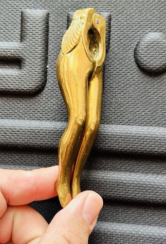 Vintage brass lady - brass, legs