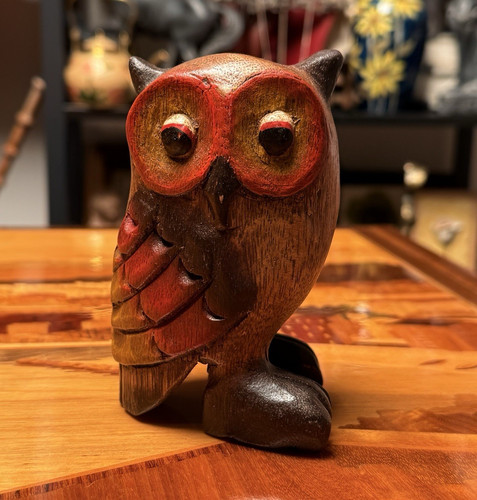 Vintage hand carved wooden - hand,