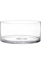 Wide Glass Cylinder Vase 20x10cm Flowers Candles Snacks
