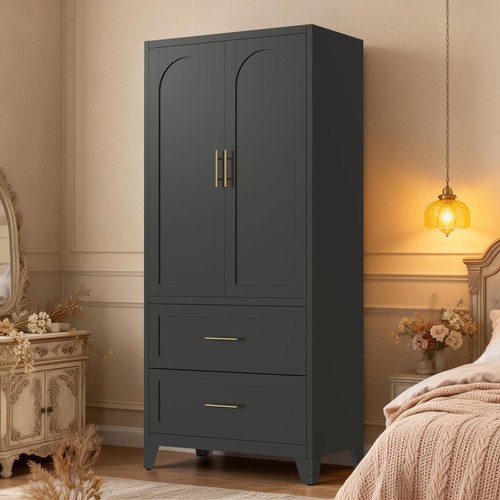 Tall metal wardrobe - 71",