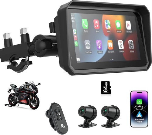 Motorcycle carplay android - 4k,