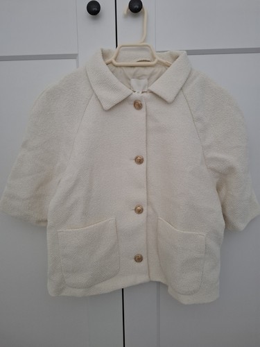 Ivory tweed short sleeve - ivory,