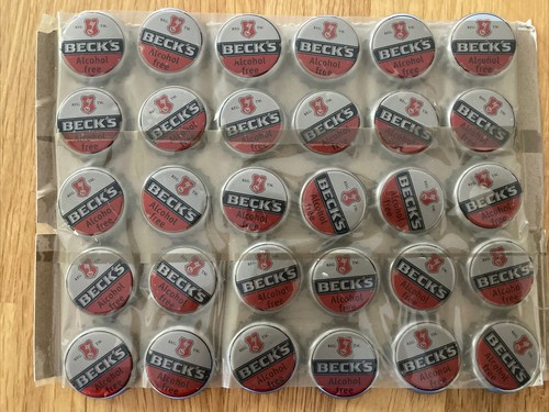 Becks beer bottle tops caps - 30,