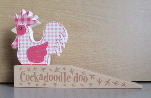 Cockerel shaped wooden door - shaped,