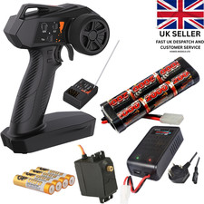 Ready to Run Bundle for Tamiya Kits Radio Set, Battery, Fast Charger, MG Servo 1