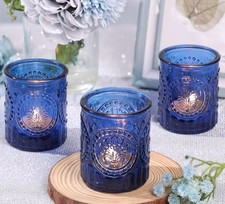 Glass Vintage Style Tea Light