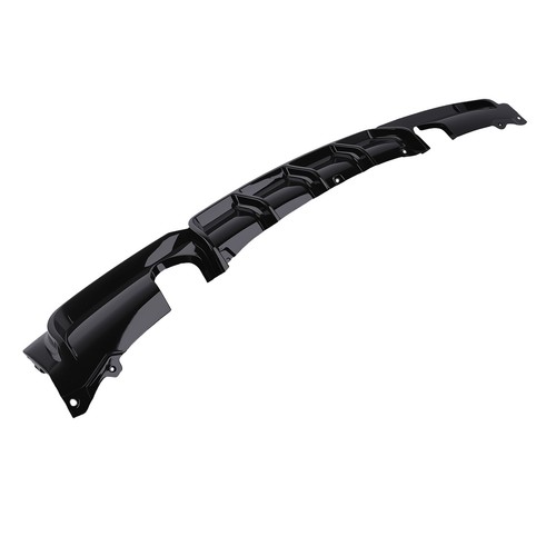 Gloss black rear diffuser - black,