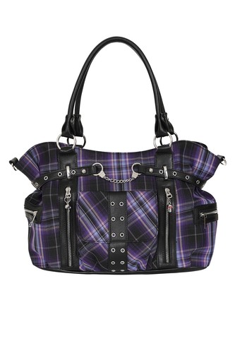 Women purple tartan gothic - tartan,
