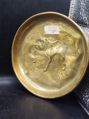 Vintage brass british bulldog - vintage,