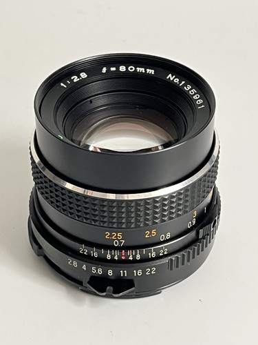 Mamiya sekor 80mm 8 - f2.8, mf