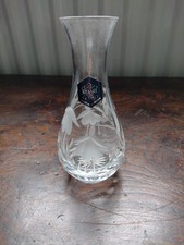 Vintage Stuart Crystal Cascade Fuchsia Bud Vase 13cm Tall