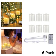 6PCS LED Flickering Tea Lights