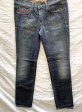 Mens Gas Blue Cotton Denim Lo