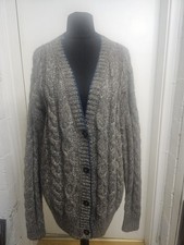 Vanessa Bruno Athe Alpaca & Wool.Long  Cable Knit Cardigan Size M  