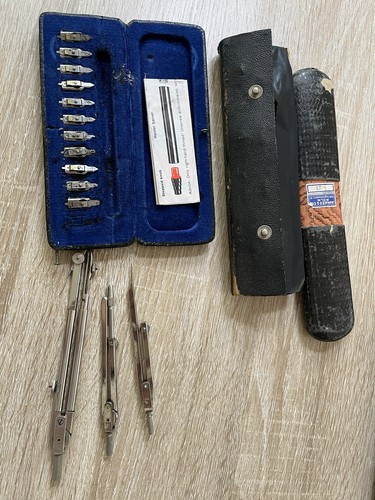 Vintage drafting set - drafting, /