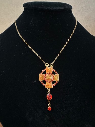 Pilgrim cross necklace - pilgrim,