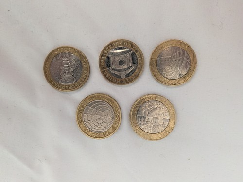 Circulated pound coins - circulated, £2