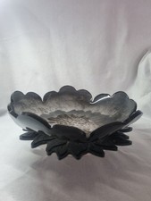 Black fruit bowl and stand