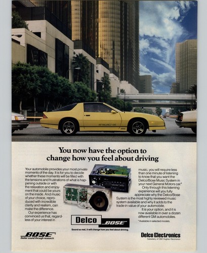 1987 vintage print bose - 1987, ad