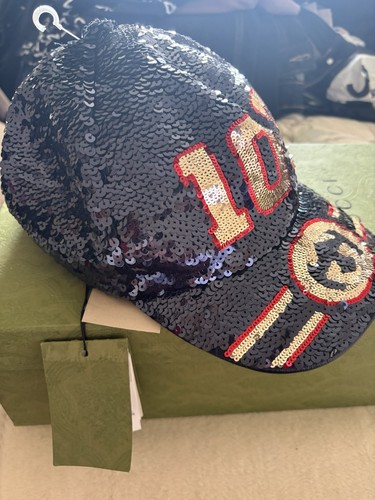 Gucci sequin cap hat - cap, gg
