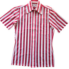 Vintage Men's S Red White