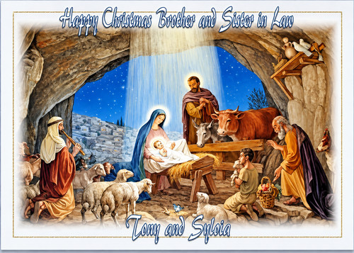 Personalised christmas card - christmas,