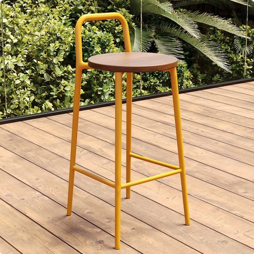 High stool with backrest - stool,