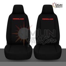 Vauxhall Crossland 1+1 Heavy-Duty Waterproof Front Seat Covers with Red Logo