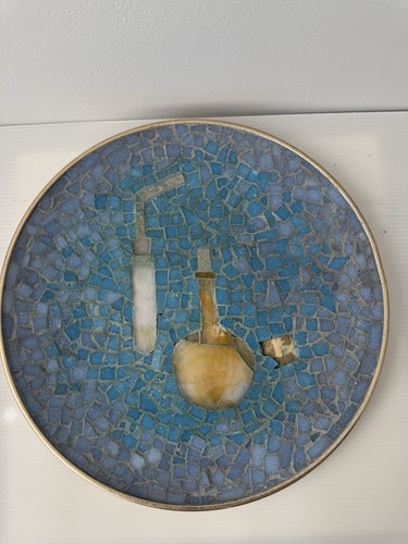 Vintage 1966 signed mosaic art - mosaic,