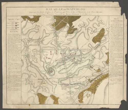 Bataille waterloo gagnée - bataille,