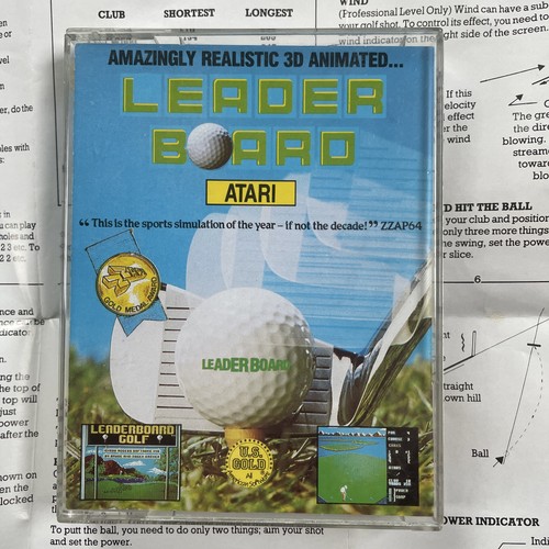 Atari 800 golf leader board - golf,
