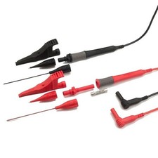 Megger Fused Black and Red Test Lead Set,Probes and Clips 1002-015