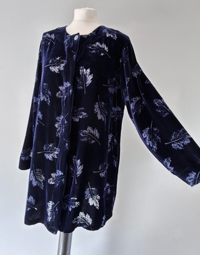 Monsoon blue silk velvet - blue,