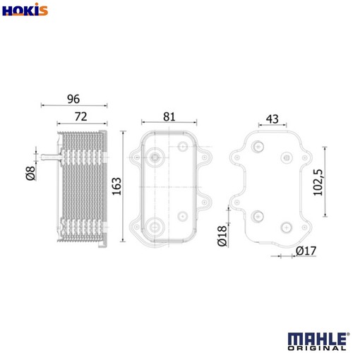 Oil cooler engine clc - oil,