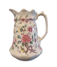 Vintage James Kent Old Foley Chinese Rose Floral Pitcher