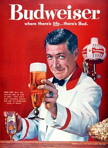 Budweiser beer vintage metal - vintage,