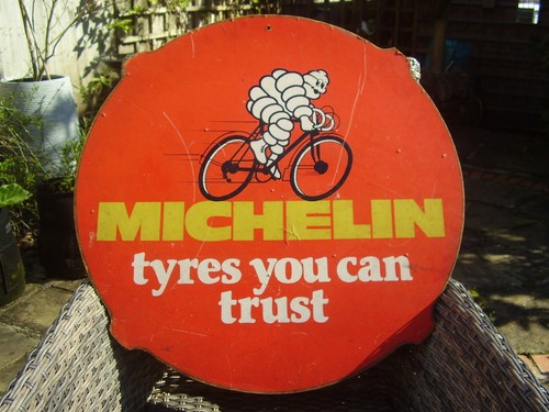 Michelin vintage sign - vintage, racer