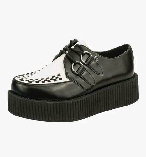 Black white leather - black/white,