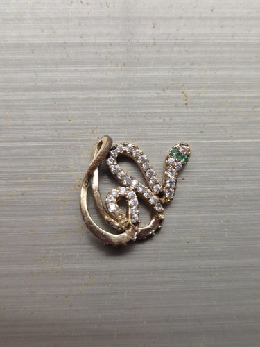 9ct gold snake - 9ct, white