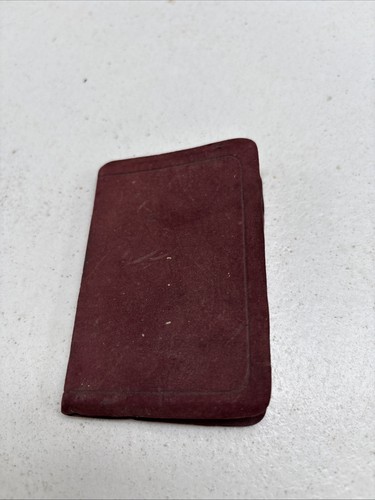 Antique miniature leather book - antique,