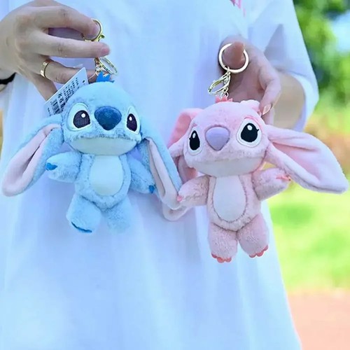 Cartoon stitch plush keychain - stitch,