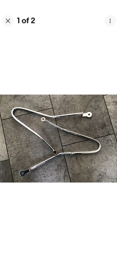 Triumph saddlebag rails - rails, chrome