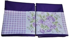 2 Purple & White Floral &