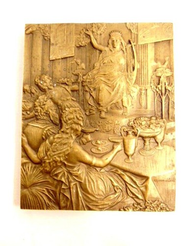 Medal with scene from poem - from,