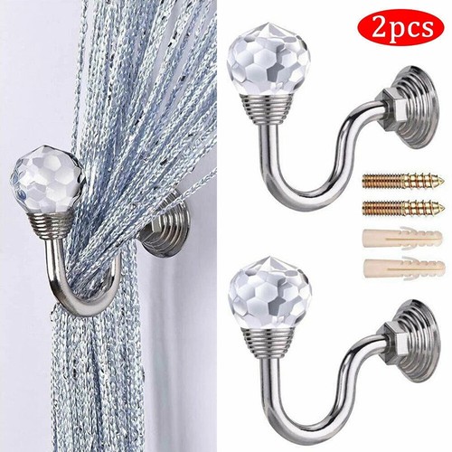 Crystal curtain holdback - crystal,